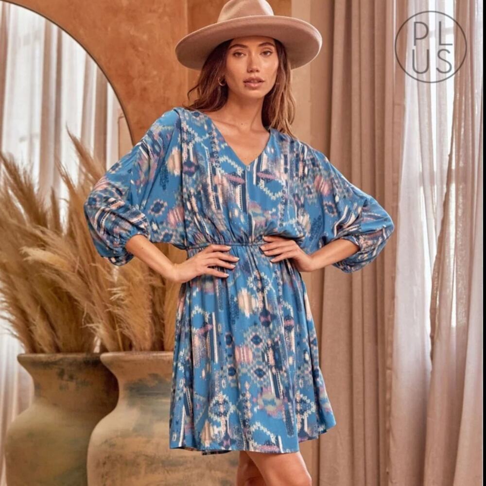 NWT Savanna Jane Miami Mini Dolman Sleeve Dress